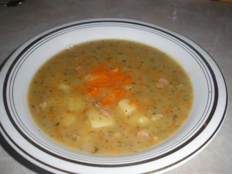 Przepis  zupa grochowa z kiebasą przepis