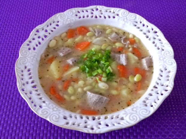 Przepis  zupa fasolowa z warzywami przepis