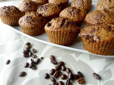 Kawowe muffinki z chałwą