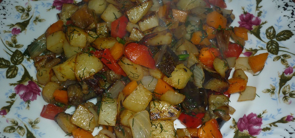 Warzywa na patelnię z bakłażanem (autor: wafelek2601 ...