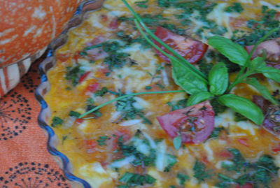 Frittata (omlet) z dynią i parmezanem