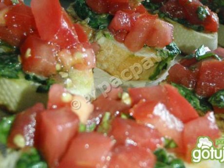 Przepis  bruschetta szpinakowo-pomidorowa przepis