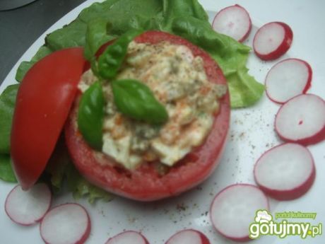 Przepis  salatka jarzynowa w pomidorku przepis