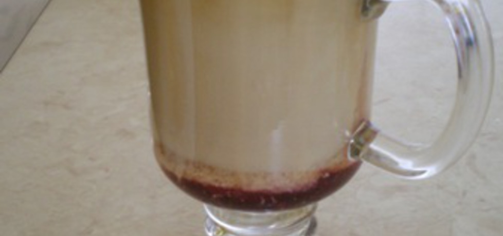 Kawa latte z syropem malinowym (autor: ilka86)
