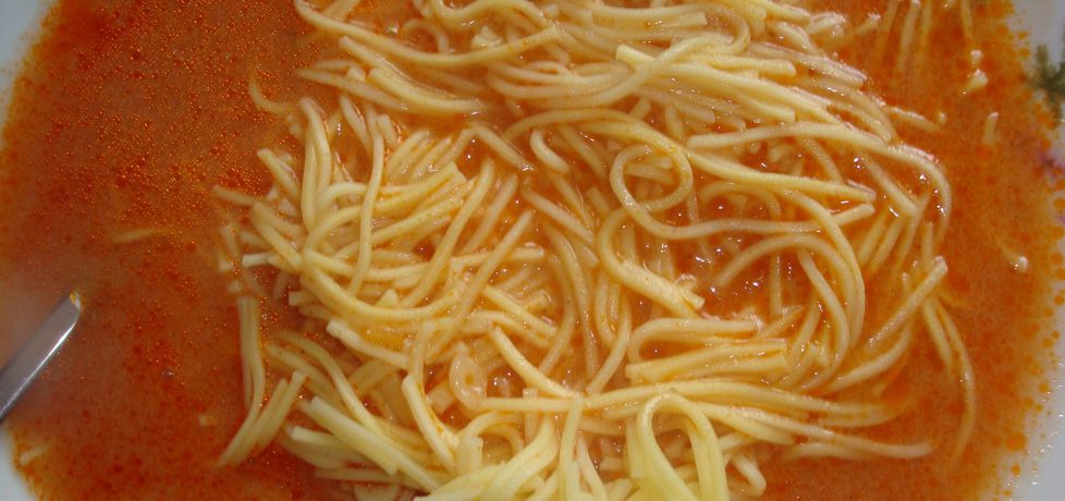 Zupa pomidorowa na skrzydełkach z makaronem (autor: halinah ...