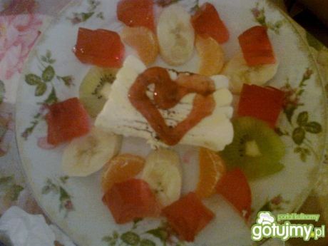 Przepis  pyszny deser owocowo-lodowy przepis