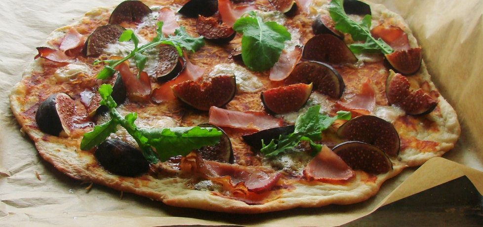 Pizza z figami, szynką parmeńską i gorgonzolą (autor: silver ...