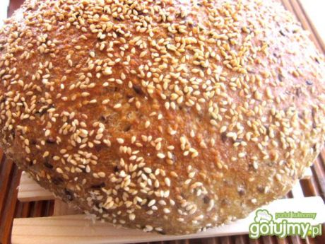 Przepis  chleb pszenno- razowy bez wyrabiania przepis