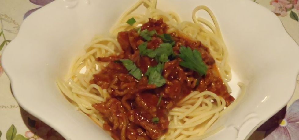 Spaghetti  z mięsem mielonym (autor: magula)