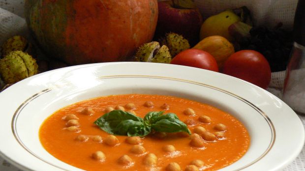 Przepis  zupa krem z pomidorów i dyni przepis