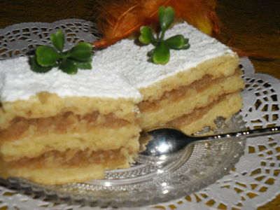 Ciasto sękaczek jabłkowy
