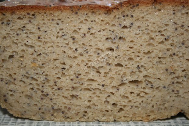 Przepis  chleb żytni 100% z makiem przepis