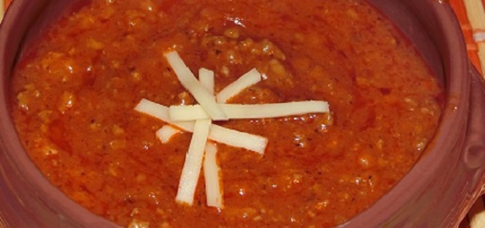 Zupa pomidorowa z mięsem mielonym (autor: w