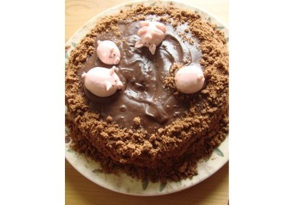 Świnki w błotku  ciasto czekoladowe