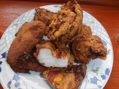 Smażony kurczak z solanki (marynowany 24h)