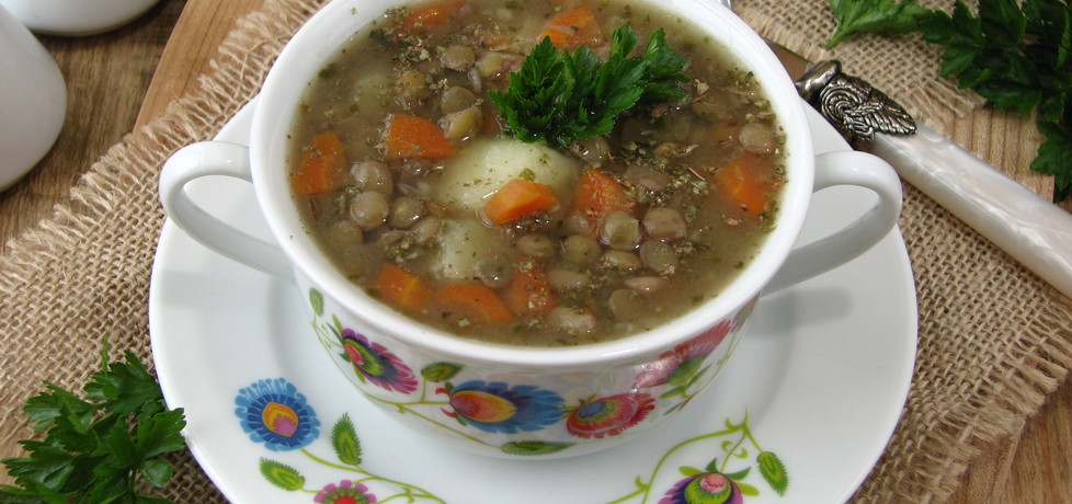 Zupa z zielonej soczewicy (autor: bogusia-82)