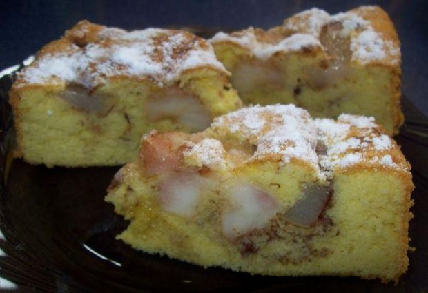 Przepis  ciasto jabłkowo – gruszkowe przepis
