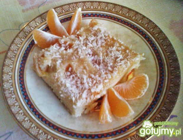 Przepis  ciasto z mandarynkami i kokosem przepis