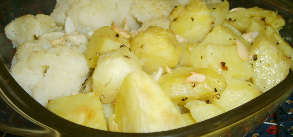 Ziemniaki z kalafiorem zapiekane w mikrofali... (autor: w