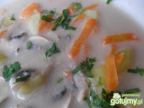Przepis  zupa warzywna z pieczarkami przepis