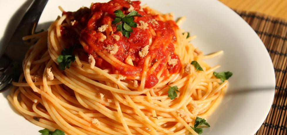 Spaghetti z pomidorami i anchois (autor: iwonadd)