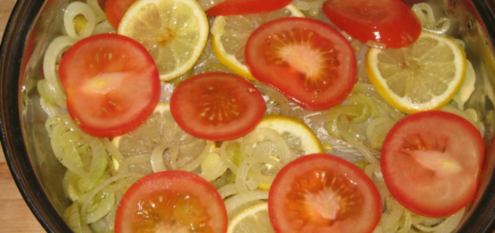 Ryba pieczona z pomidorem po grecku (autor: justynadzastus ...