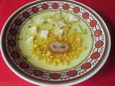 Zupa drobiowa z kukurydzą