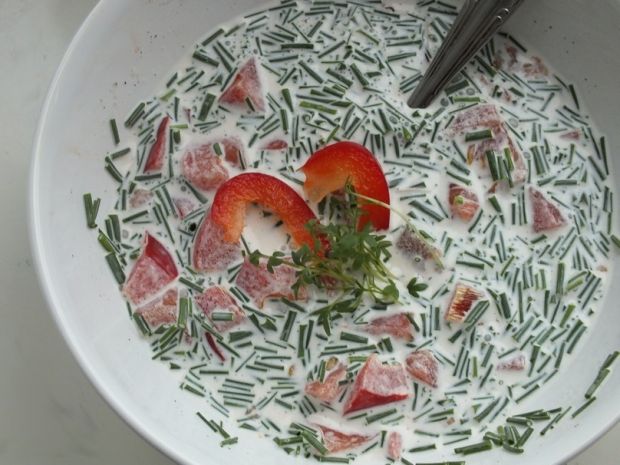 Przepis  sałatka z pomidora i papryki przepis