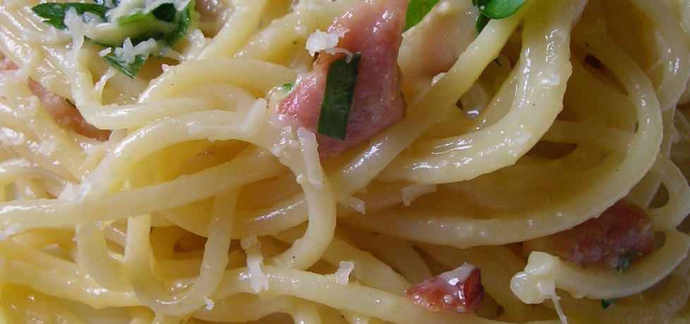 Spaghetti carbonara z natką pietruszki (autor: ola1984 ...