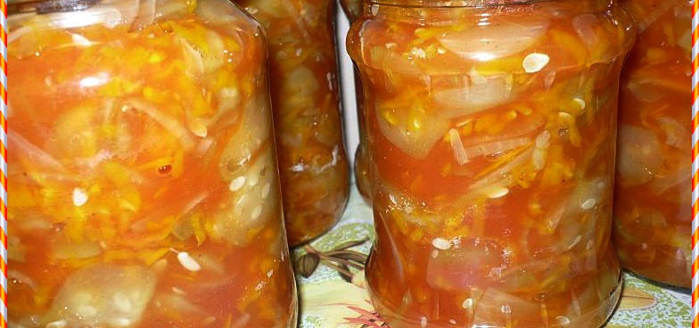 Sałatka ogórkowa w sosie pomidorowym (autor: marta1986 ...
