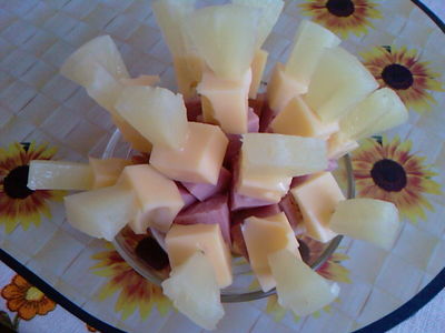 Ananasowe koreczki