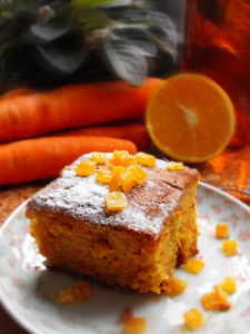 Ciasto marchewkowo – pomarańczowe