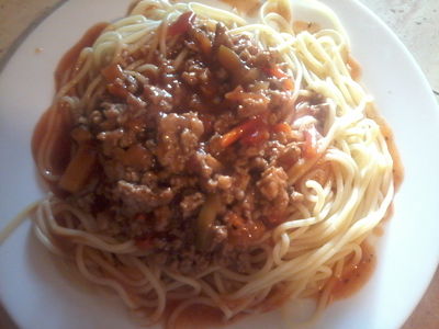 Spagetti słodko