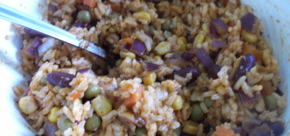 Sałatka meksykańska z ryżem (autor: szpindorio)