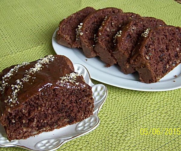 Przepis  czekoladowe ciasto otrębowe przepis