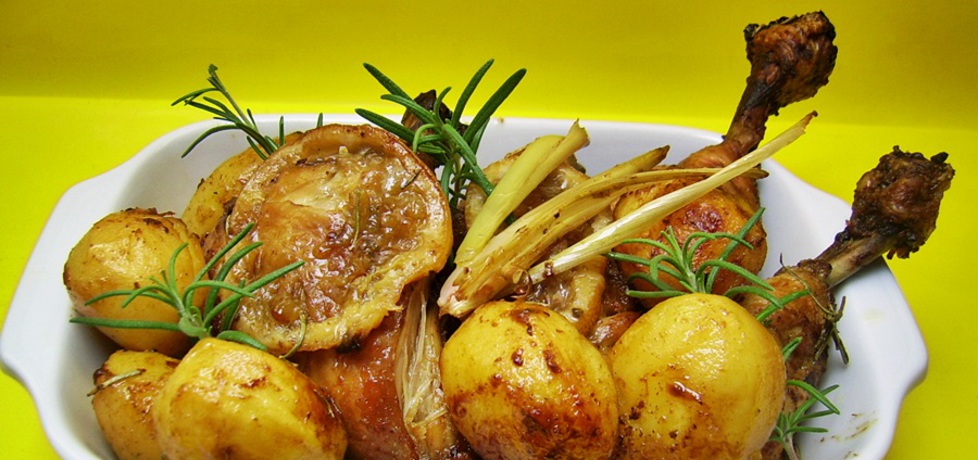 Cytrynowy kurczak z ziemniakami i rozmarynem (autor: ania84 ...
