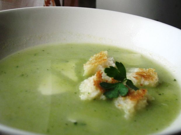 Przepis  zupa krem z zielonych i białych warzyw przepis