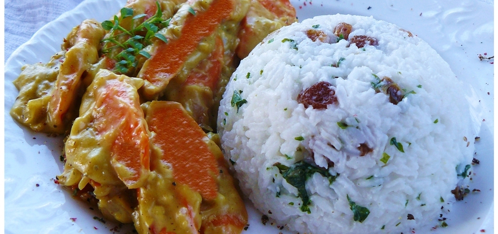 marchewkowe curry z kolorowym ryżem  (autor: ostra-na