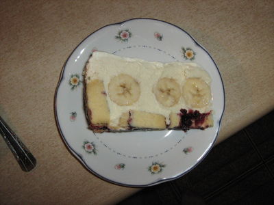 Kremowe ciasto bananowe