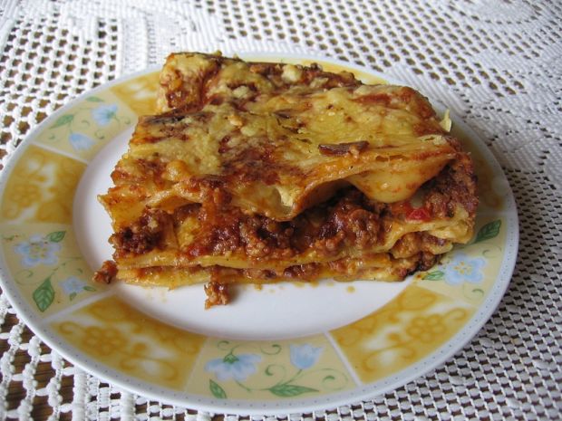 Przepis  lasagne z mięsem mielonym przepis