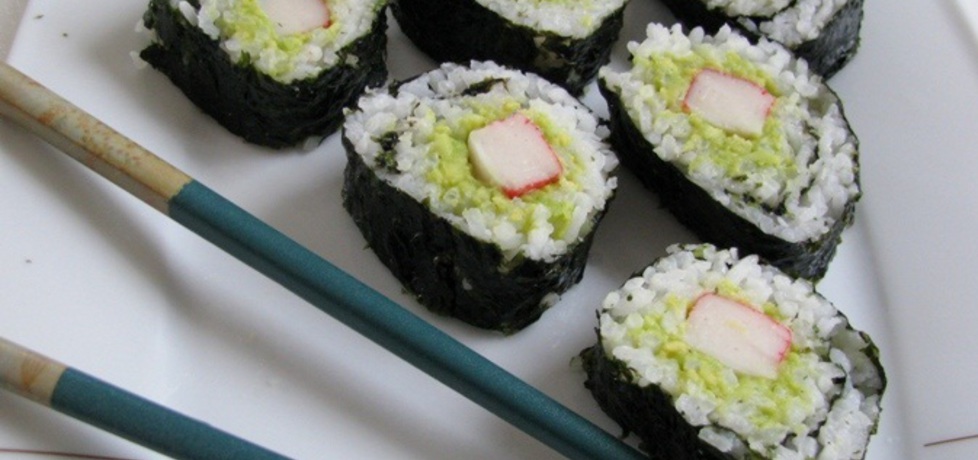 Sushi maki z krabem i pastą awokado (autor: panimisiowa ...