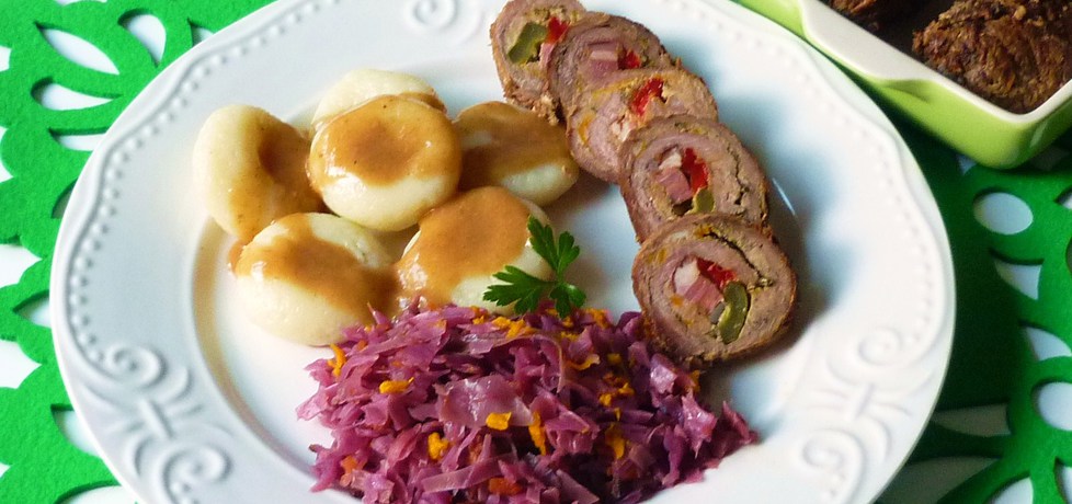 Roladki wołowe z warzywami i mielonym mięsem (autor: renatazet ...