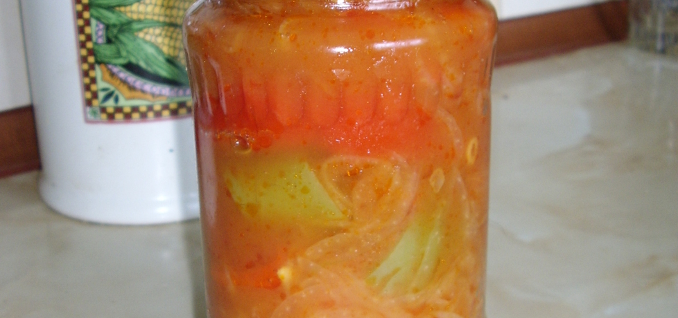 Papryka w zalewie pomidorowo cebulowej (autor: leonkot ...