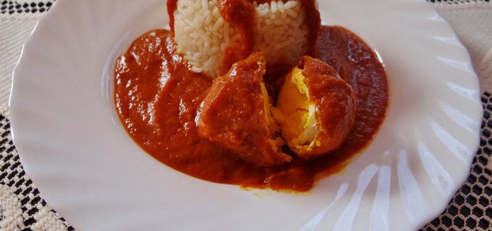 Jajko w sosie curry z ryżem (autor: megg)