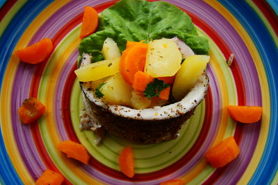 Filet z lipienia z warzywami na nutke tymiankową
