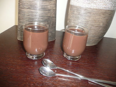 Czekoladowy pudding z mleka sojowego