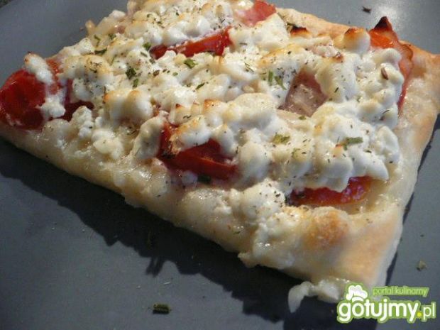Przepis  pizza z białym serem wg elfi przepis