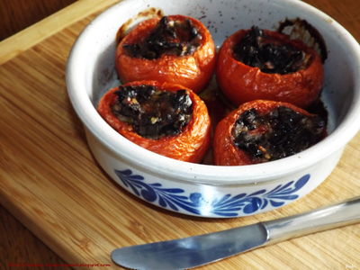 Pomidory faszerowane bakłażanem