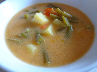 Zupa z fasolką szparagową