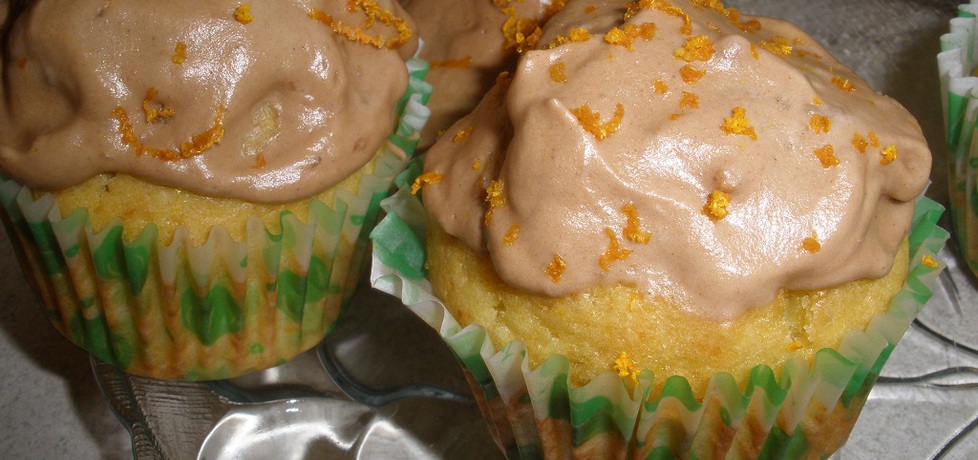 Pomarańczowe muffiny z kremem czekoladowym (autor: monika141 ...